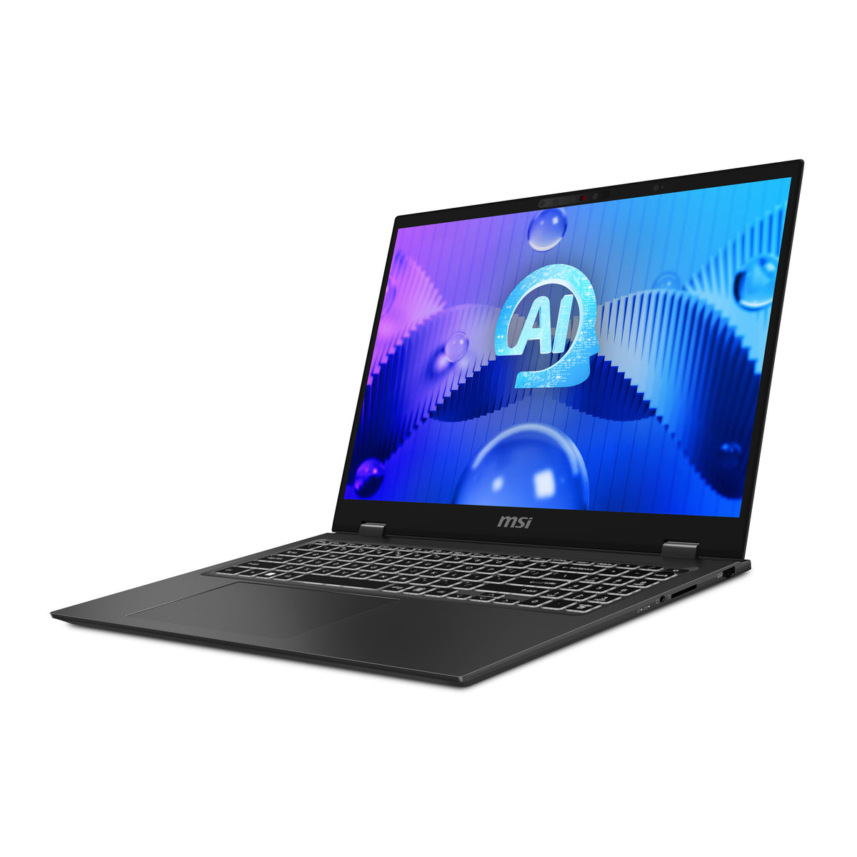 MSI Prestige 16 AI Studio Laptop - 40.6 cm (16&quot;) - Intel Core Ultra 7 155H - 32 GB LPDDR5-SDRAM - 1 TB SSD - NVIDIA GeForce RTX 4060 - Wi-Fi 7 - Windows 11 Home Advanced - Grey