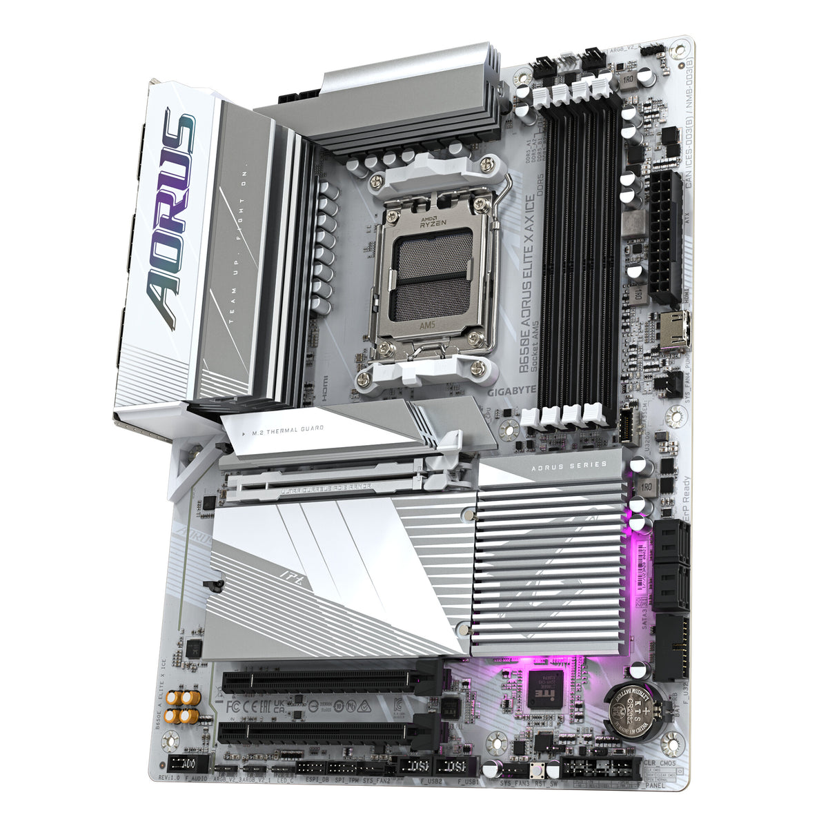 Gigabyte B650E AORUS ELITE X AX ICE ATX motherboard - AMD B650 Socket AM5