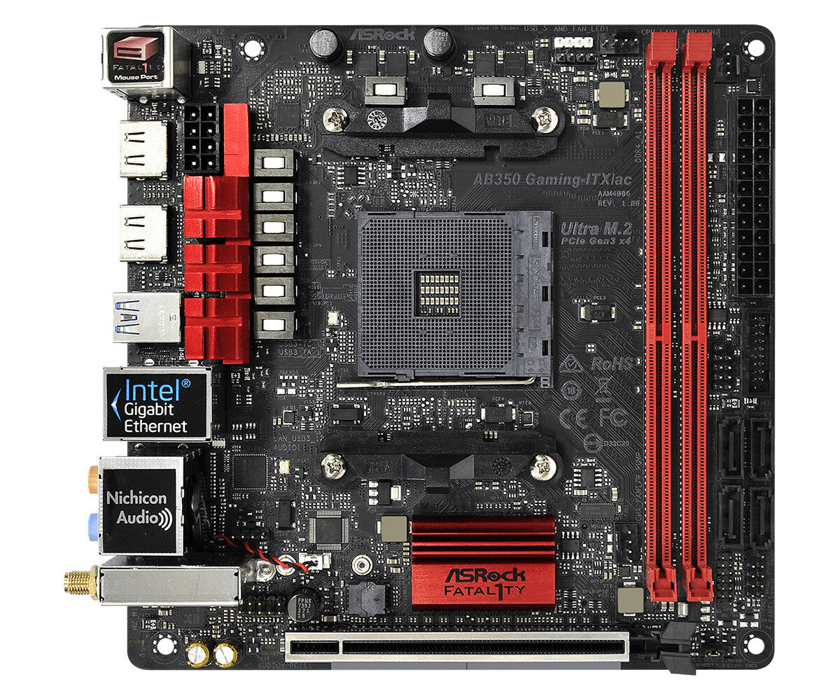 Asrock Fatal1ty AB350 Gaming-ITX/ac mini ITX motherboard - AMD B350 Socket AM4