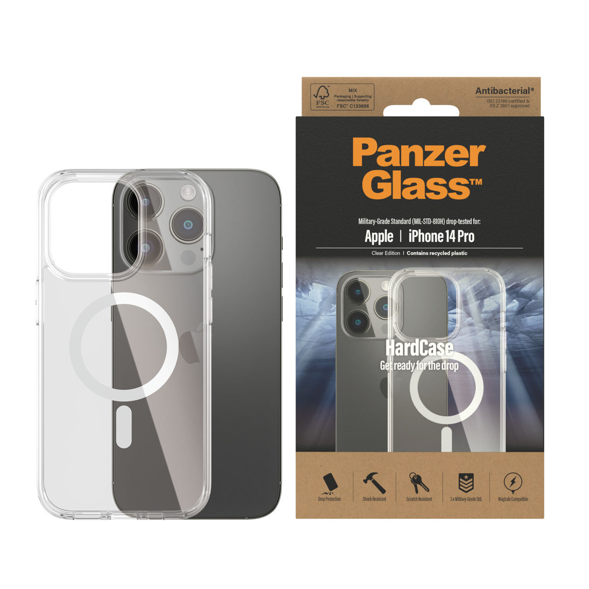 PanzerGlass ® HardCase MagSafe for iPhone 14 Pro in Clear