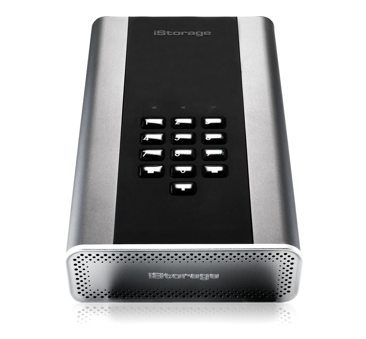 iStorage diskAshur DT2 - Secure Encrypted Desktop Hard Drive in Graphite - Password Protected - 8 TB