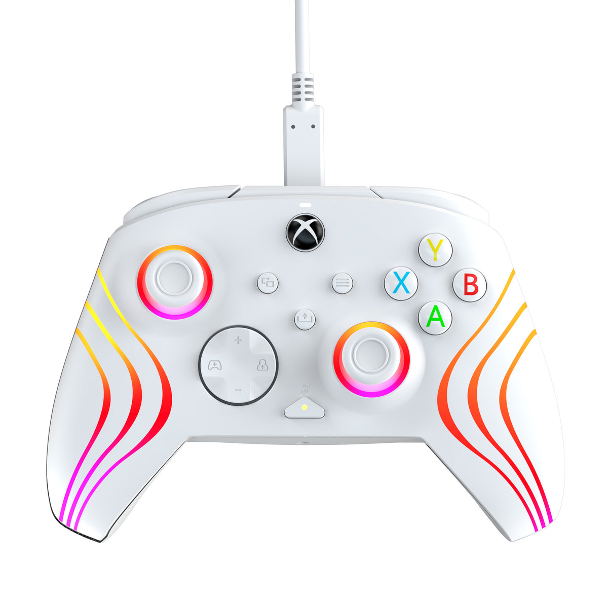 PDP Afterglow Wave - Wired Controller for PC / Xbox Series X|S in White