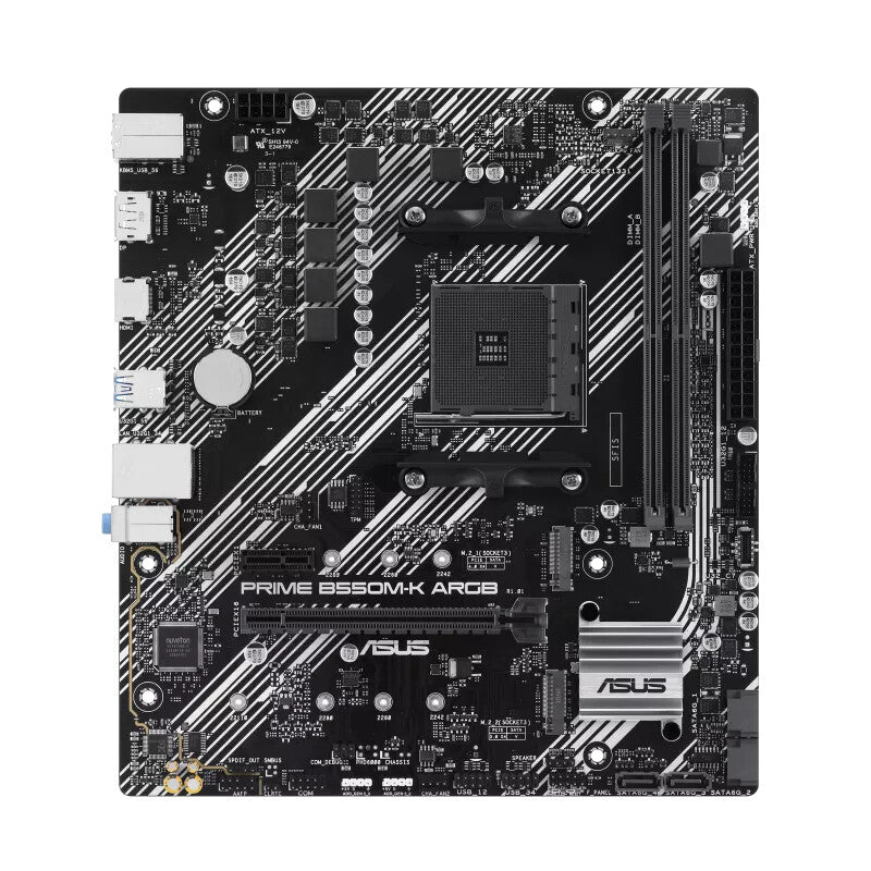 ASUS PRIME B550M-K ARGB micro ATX motherboard - AMD B550 Socket AM4