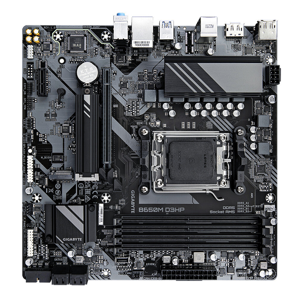 Gigabyte B650M D3HP (rev. 1.0) micro ATX motherboard - AMD B650 Socket AM5