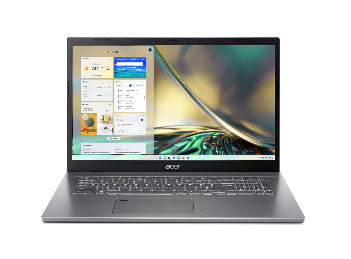 Acer Aspire 5 Laptop - 43.9 cm (17.3&quot;) - Intel® Core™ i7-1260P - 16 GB DDR4-SDRAM - 512 GB SSD - NVIDIA GeForce RTX 2050 - Wi-Fi 6 - Windows 11 Home - Grey