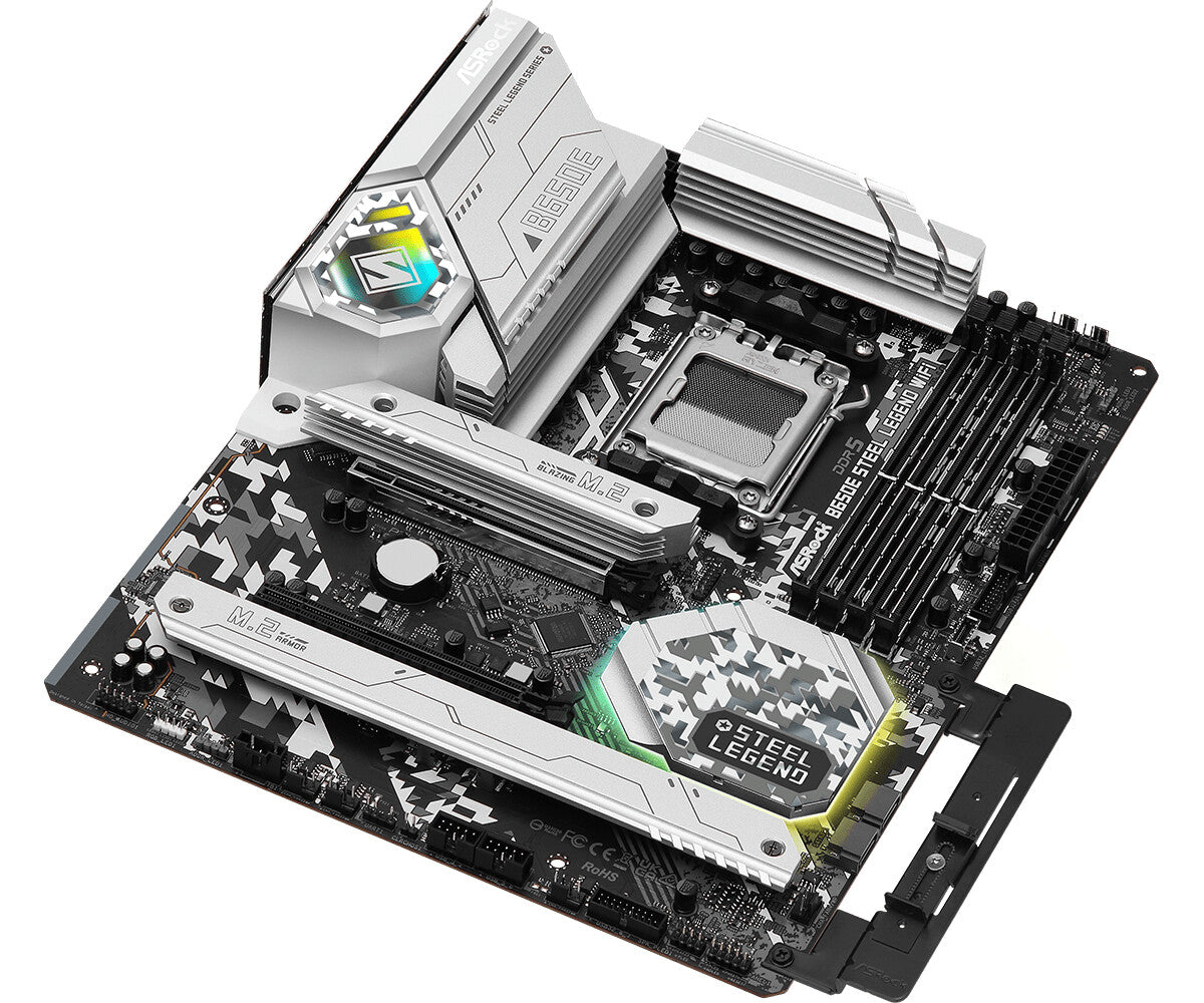 Asrock B650E Steel Legend WiFi ATX motherboard - AMD B650 Socket AM5