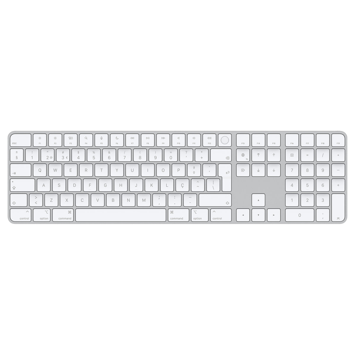 Apple Magic - USB Wired + Bluetooth Keyboard in White (QWERTY Portuguese)