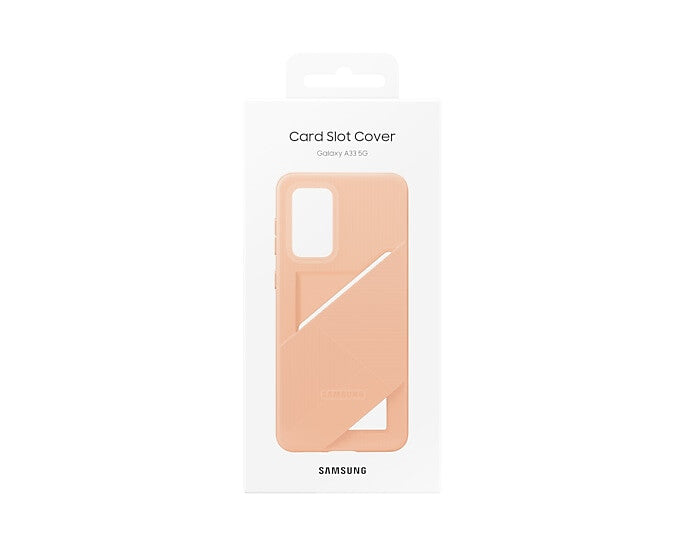 Samsung Card Slot Case for Galaxy A33 (5G) in Peach