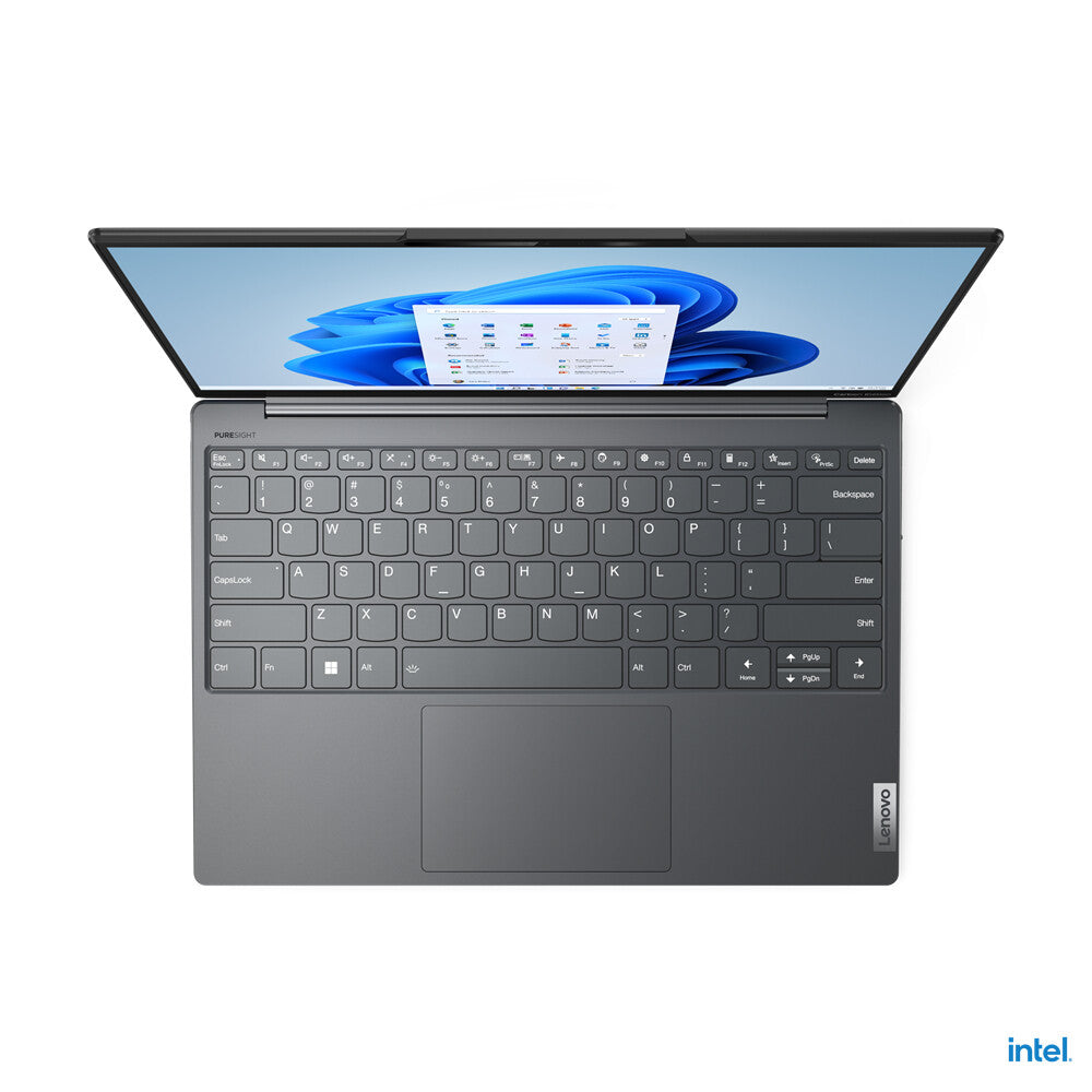 Lenovo Yoga Slim 7 Carbon 13IAP7 Laptop - 33.8 cm (13.3&quot;) - Intel® Core™ i7-1260P - 16 GB LPDDR5-SDRAM - 512 GB SSD - Wi-Fi 6E - Windows 11 Home - Grey