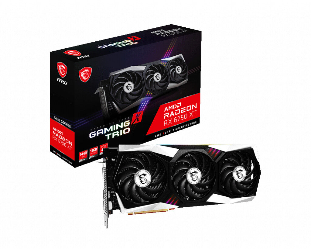 MSI GAMING X TRIO 12G - AMD 12 GB GDDR6 Radeon RX 6750 XT graphics card