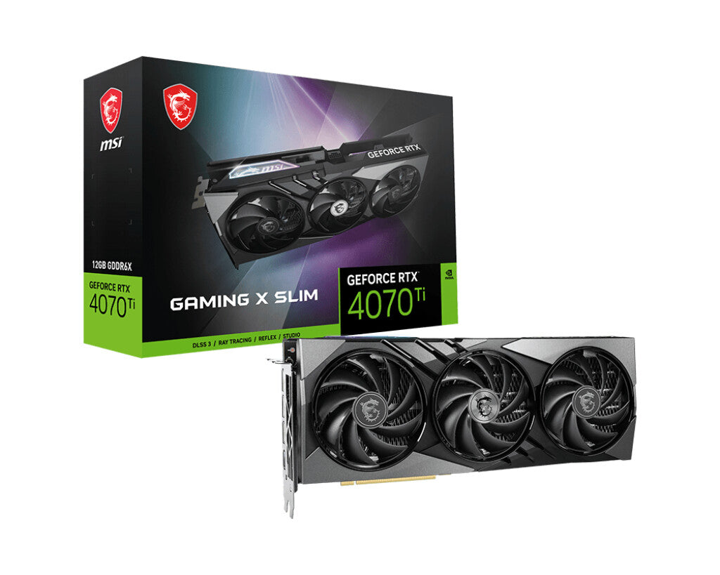 MSI GAMING X SLIM 12G - NVIDIA 12 GB GDDR6X GeForce RTX 4070 Ti graphics card