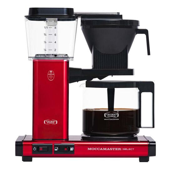 Moccamaster KBG Select - 1.25 Litre Fully-auto Drip coffee maker in Metallic Red