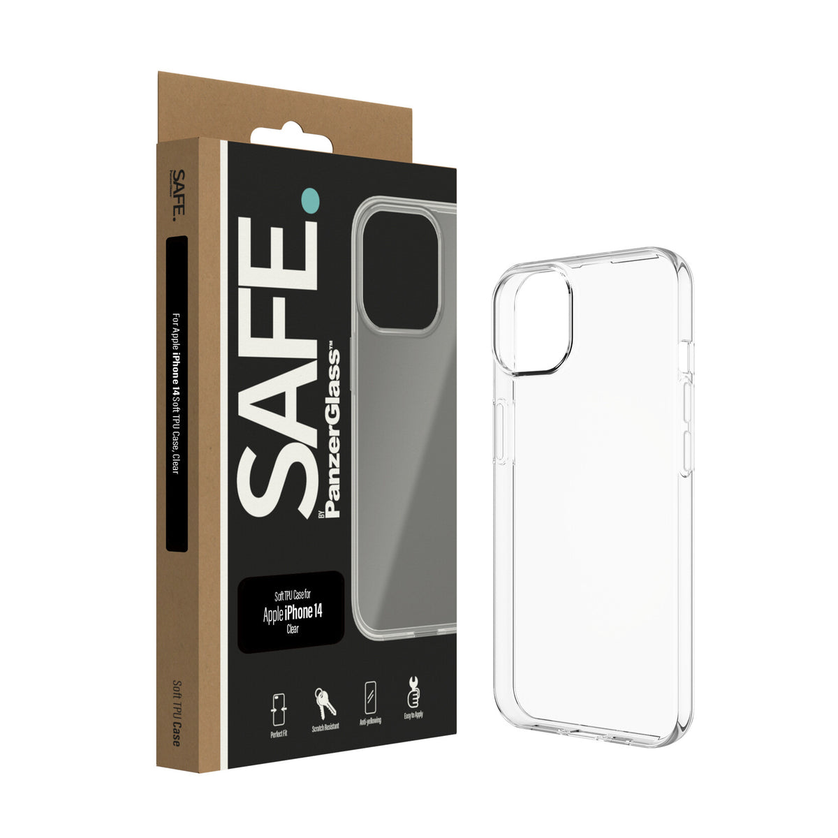 PanzerGlass SAFE. mobile phone case for iPhone 14 / 13 in Transparent