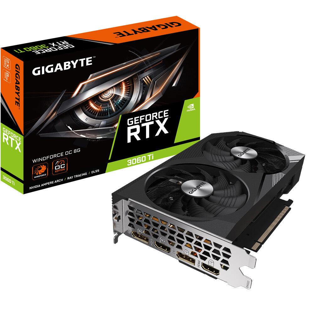 Gigabyte GeForce WINDFORCE OC 8G - NVIDIA 8 GB GDDR6 RTX 3060 Ti graphics card