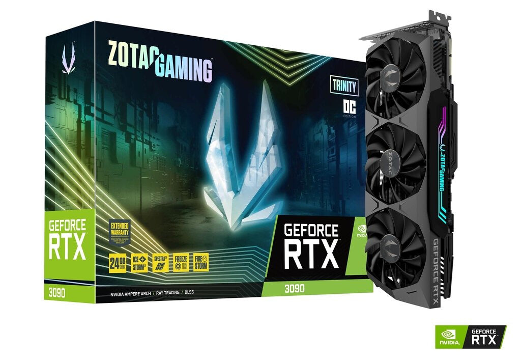 Zotac GAMING Trinity OC - NVIDIA 24 GB GDDR6X GeForce RTX 3090 graphics card