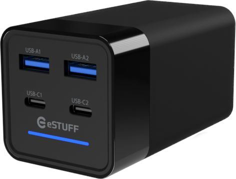 eSTUFF ES635201 mobile device charger Laptop, Smartphone, Tablet, Universal Black AC Indoor