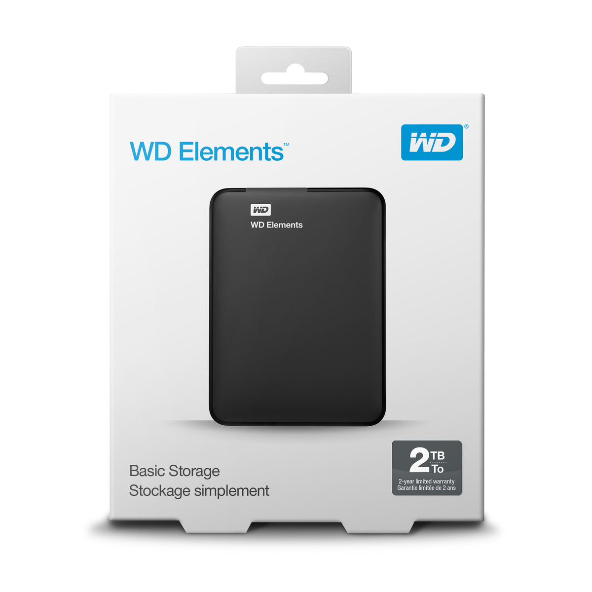 Western Digital WD Elements Portable - External hard drive in Black - 2 TB