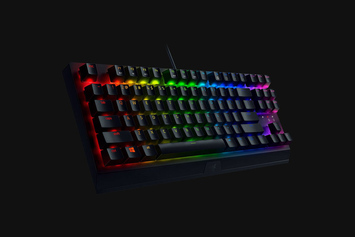 Razer Blackwidow V3 TKL - USB Wired RGB Mechanical Keyboard in Black (QWERTY UK)