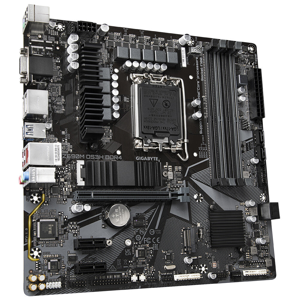 Gigabyte Z690M DS3H DDR4 (rev. 1.0) micro ATX motherboard - Intel Z690 LGA 1700