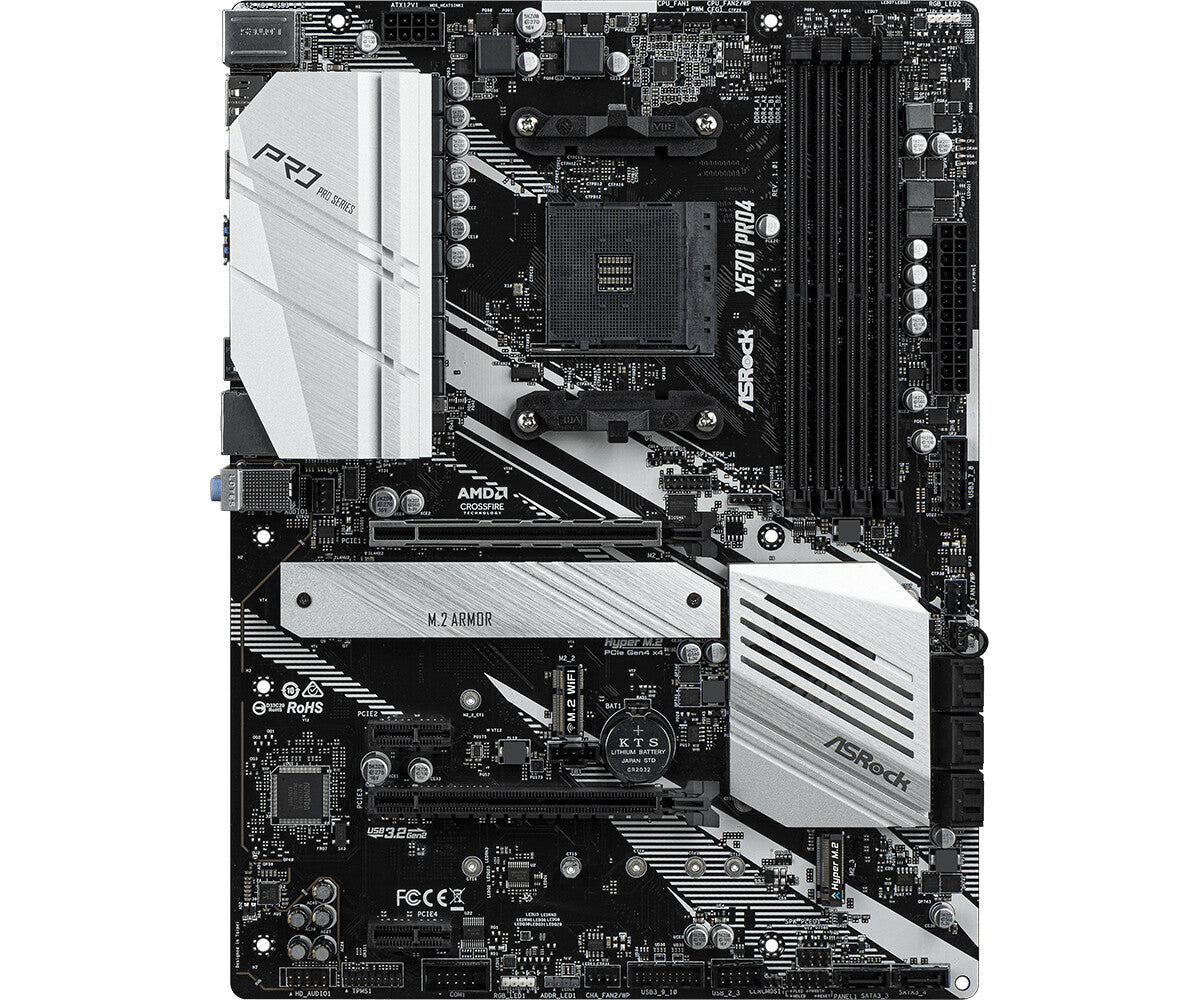 Asrock X570 Pro4 ATX motherboard - AMD X570 Socket AM4