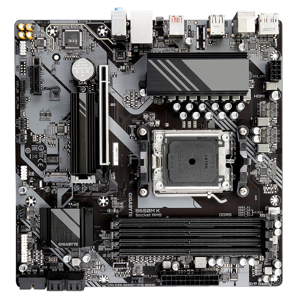 Gigabyte B650M K micro ATX motherboard - AMD B650 Socket AM5