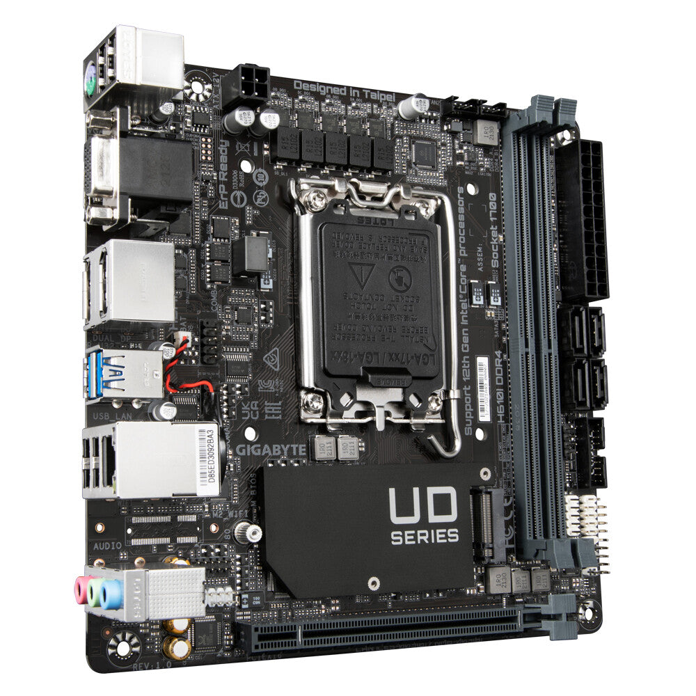 Gigabyte H610I DDR4 mini ITX motherboard - Intel H610 Express LGA 1700