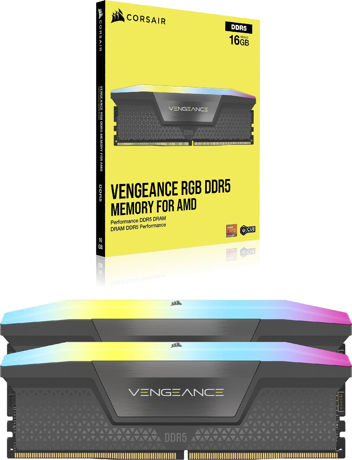 Corsair Vengeance RGB - 32 GB 2 x 16 GB DDR5 6000 MHz memory module