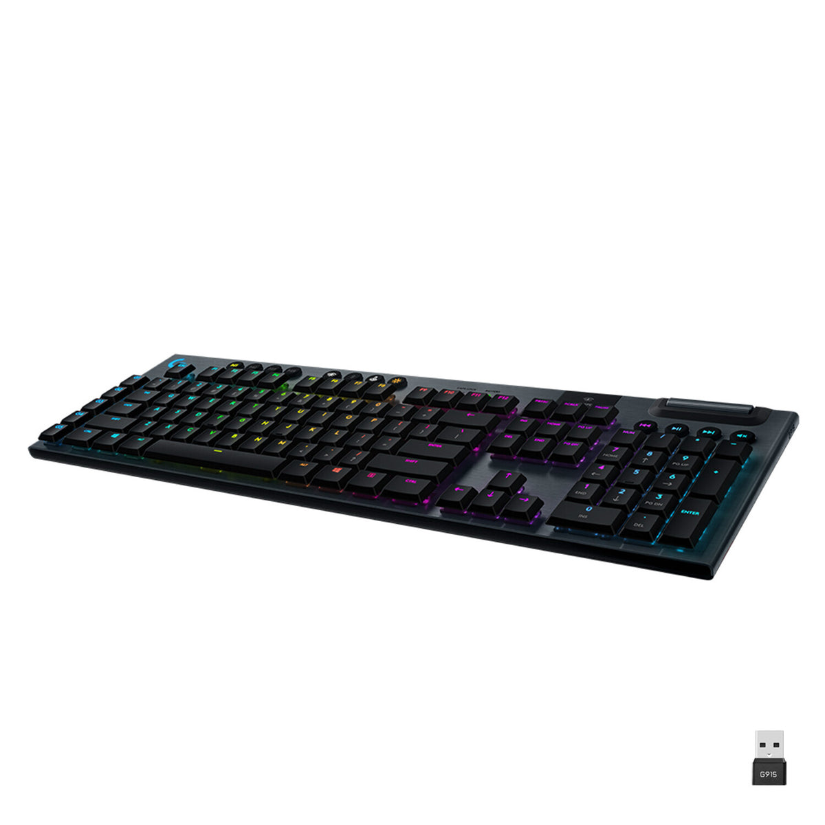 Logitech G - G915 LIGHTSPEED RGB - GL Tactile RF Wireless + Bluetooth Mechanical Gaming Keyboard