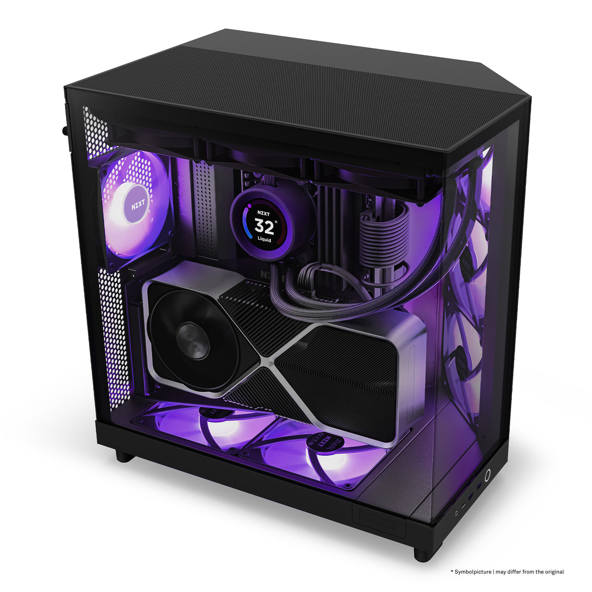 NZXT H6 Flow RGB - ATX Mid Tower Case in Black