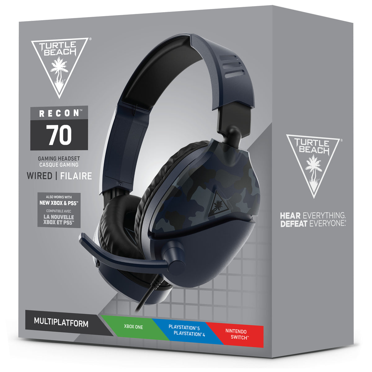 Turtle Beach Recon 70 - Wired Gaming Headset for in Camo Blue