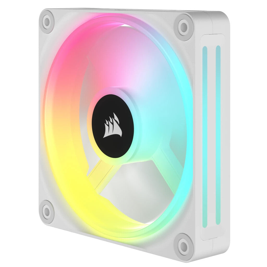 Corsair iCUE LINK QX120 RGB - Computer Case Fan in White - 120mm (Pack of 3)