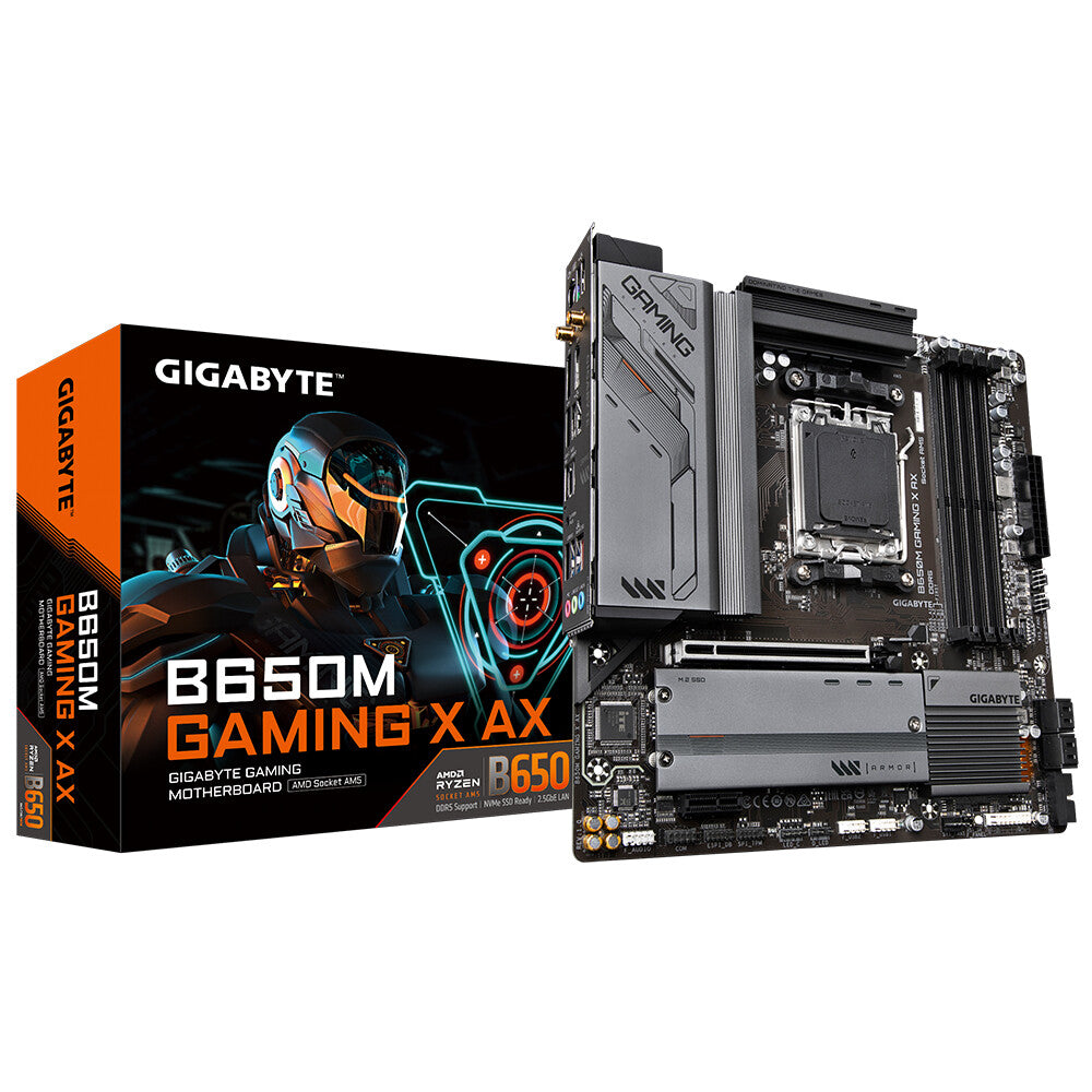 Gigabyte B650M GAMING X AX - AMD AM5 Socket Micro ATX Motherboard