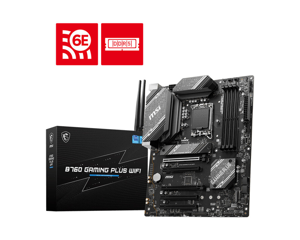 MSI B760 GAMING PLUS WIFI ATX motherboard - Intel B760 LGA 1700