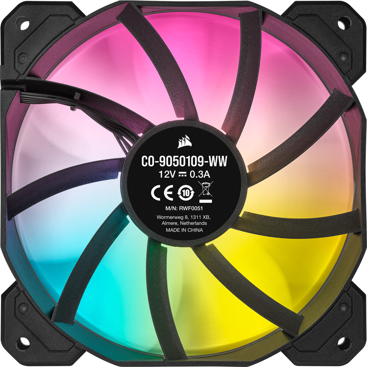 Corsair SP120 RGB ELITE - Computer Case Fan in Black - 120mm (Pack of 3)