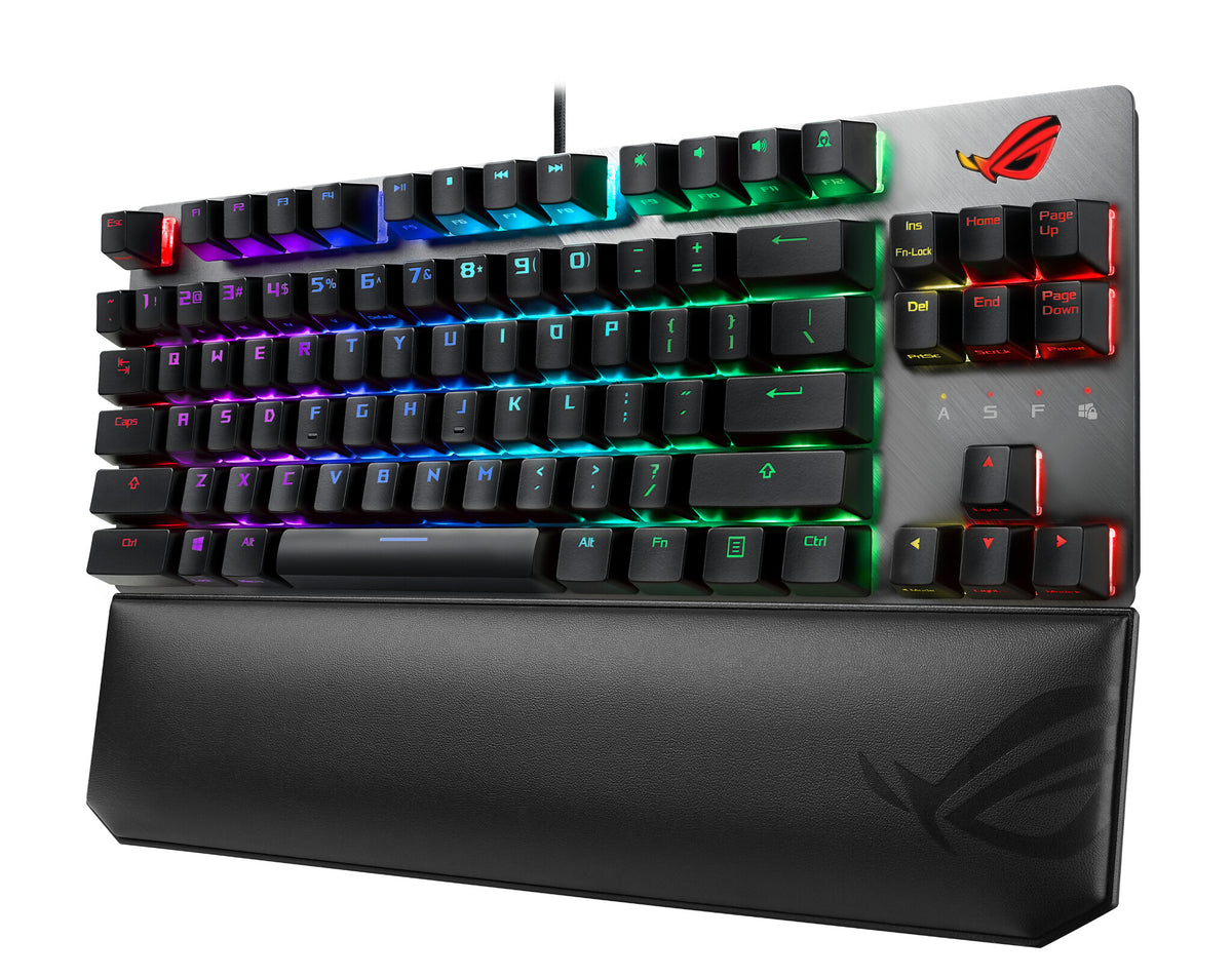 ASUS ROG Strix Scope TKL Deluxe NX - USB Wired RGB Mechanical Keyboard in Black / Grey (QWERTY UK)