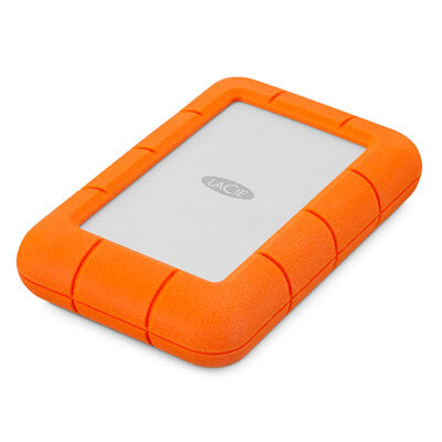 LaCie Rugged Mini - USB Type-C External HDD in Orange - 2 TB