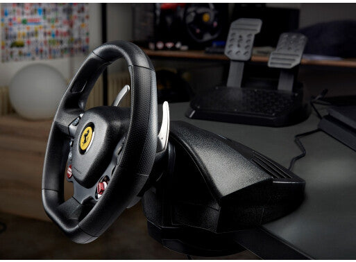 Thrustmaster T80 Ferrari 488 GTB Edition - Wired USB Steering wheel + Pedals for PC / PS4 / PS5