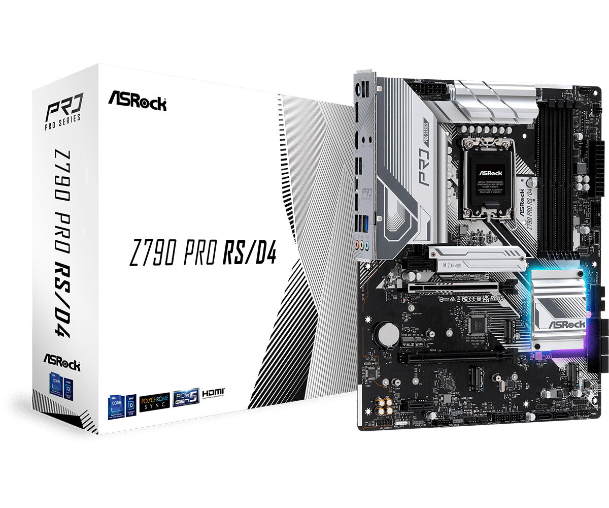 Asrock Z790 Pro RS/D4 ATX motherboard - Intel Z790 LGA 1700