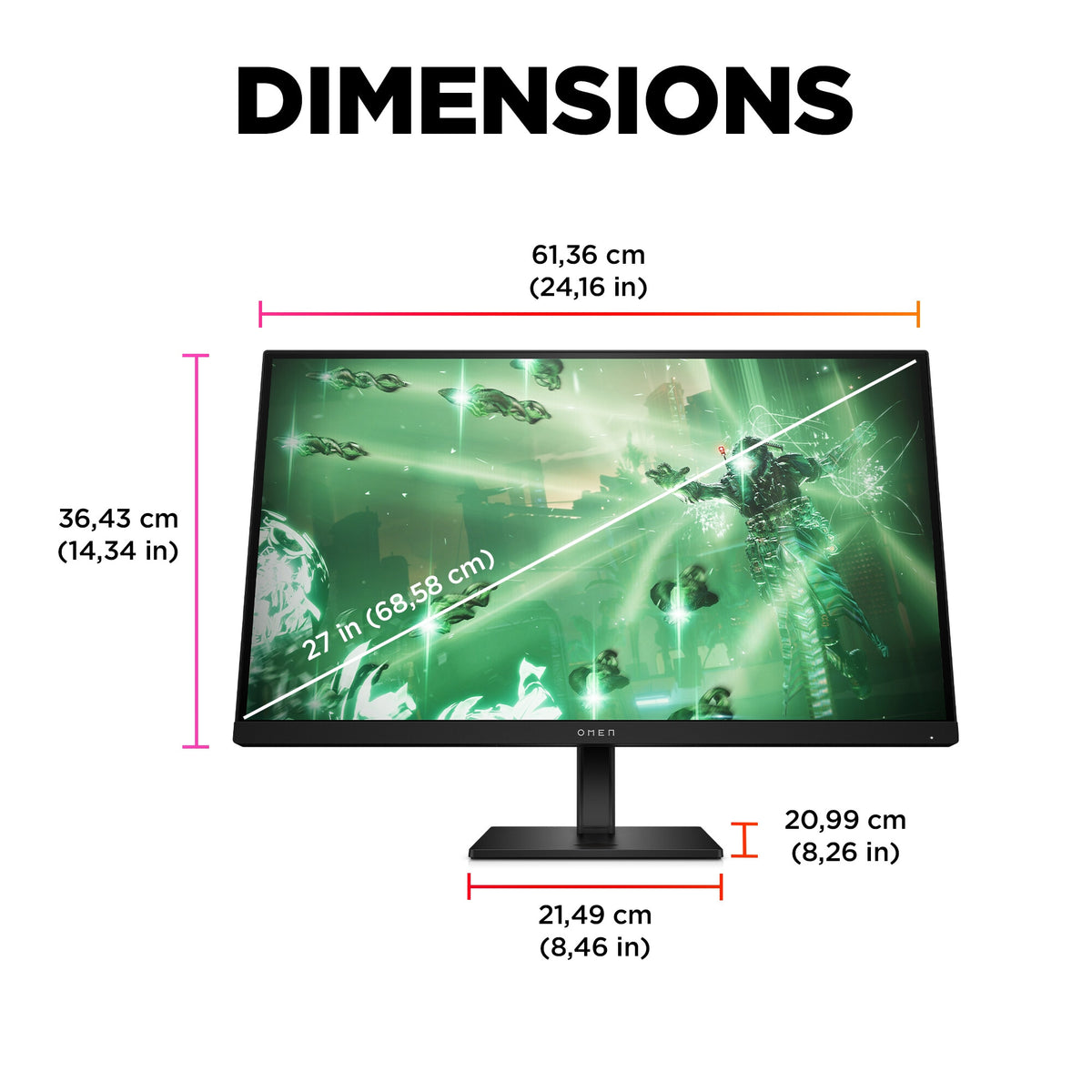 HP OMEN - 68.6 cm (27&quot;) - 2560 x 1440 pixels Quad HD Gaming Monitor