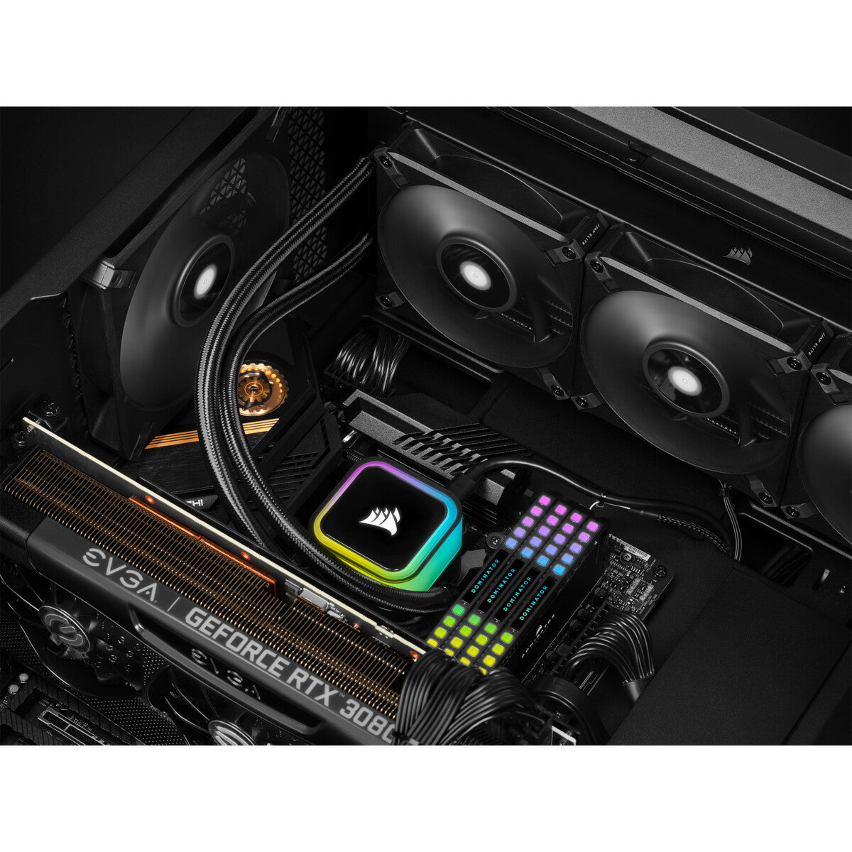 Corsair iCUE H150i RGB ELITE - All-in-one Liquid Processor Cooler in Black - 360mm