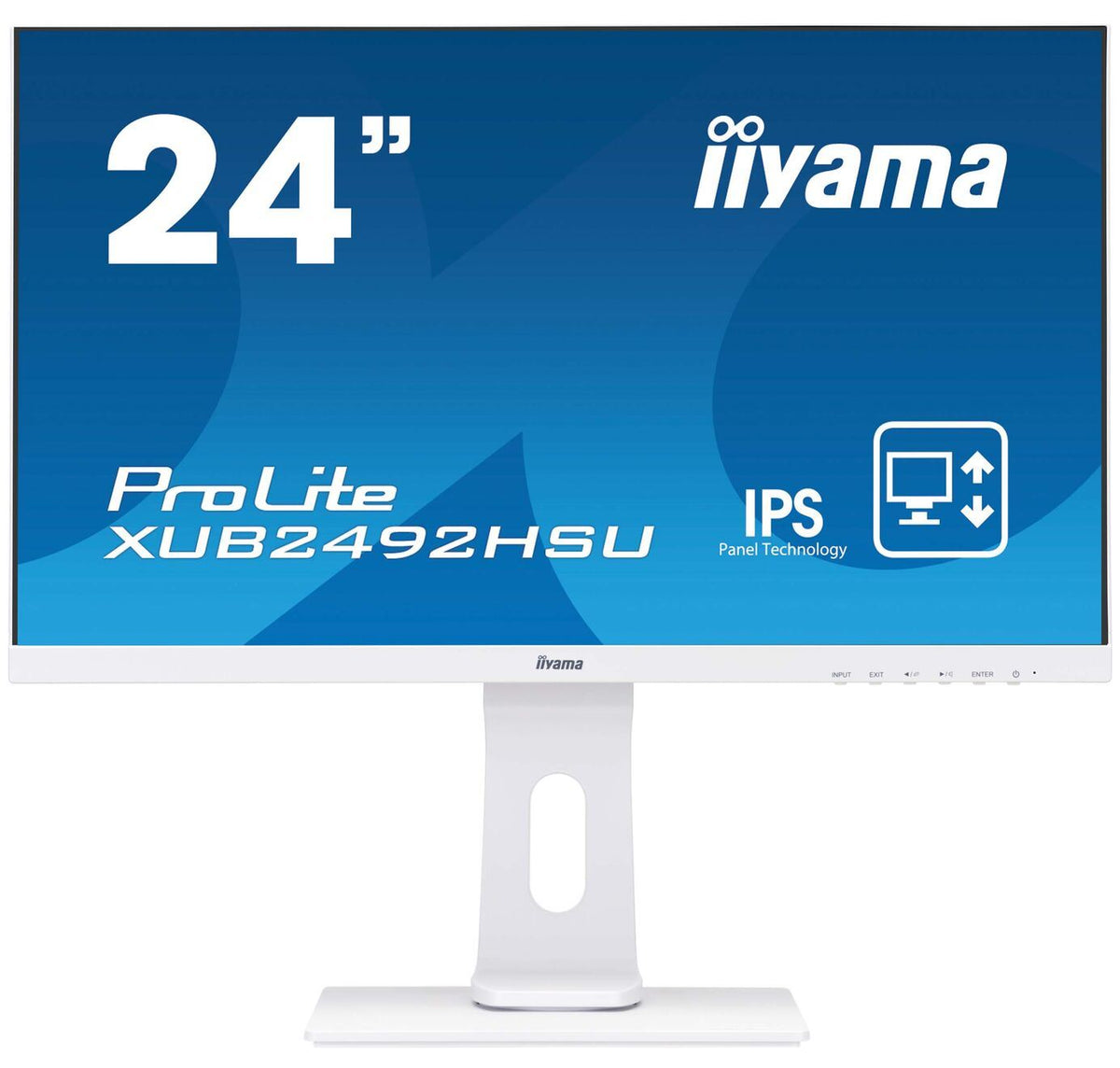 iiyama ProLite XUB2492HSU-W1 LED display 60.5 cm (23.8&quot;) 1920 x 1080 pixels Full HD White Monitor