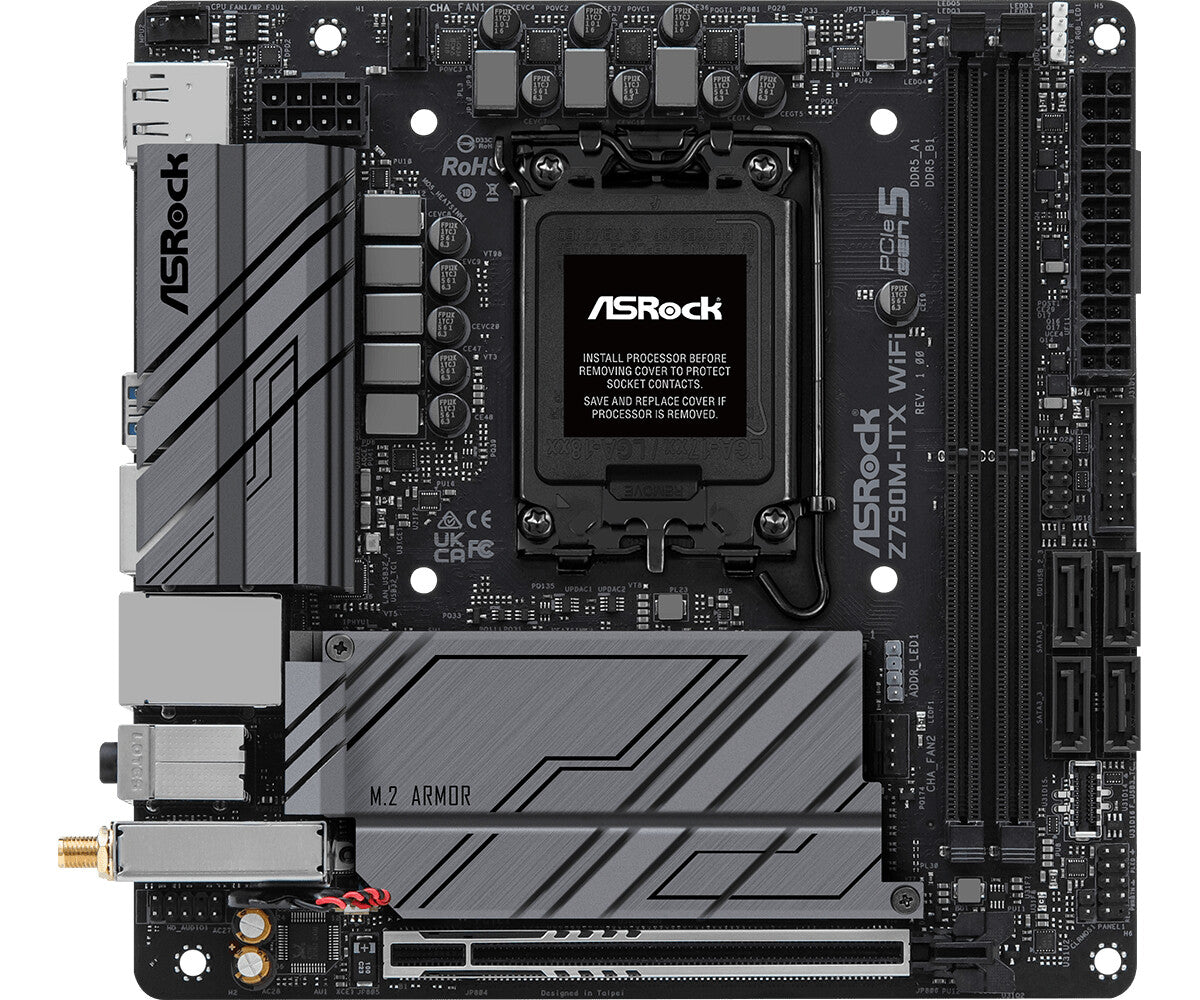 Asrock Z790M-ITX WiFi mini ITX motherboard - Intel Z790 LGA 1700