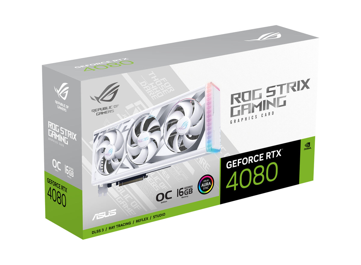 ASUS ROG STRIX GAMING &quot;White Edition&quot; - NVIDIA 16 GB GDDR6X GeForce RTX 4080 graphics card