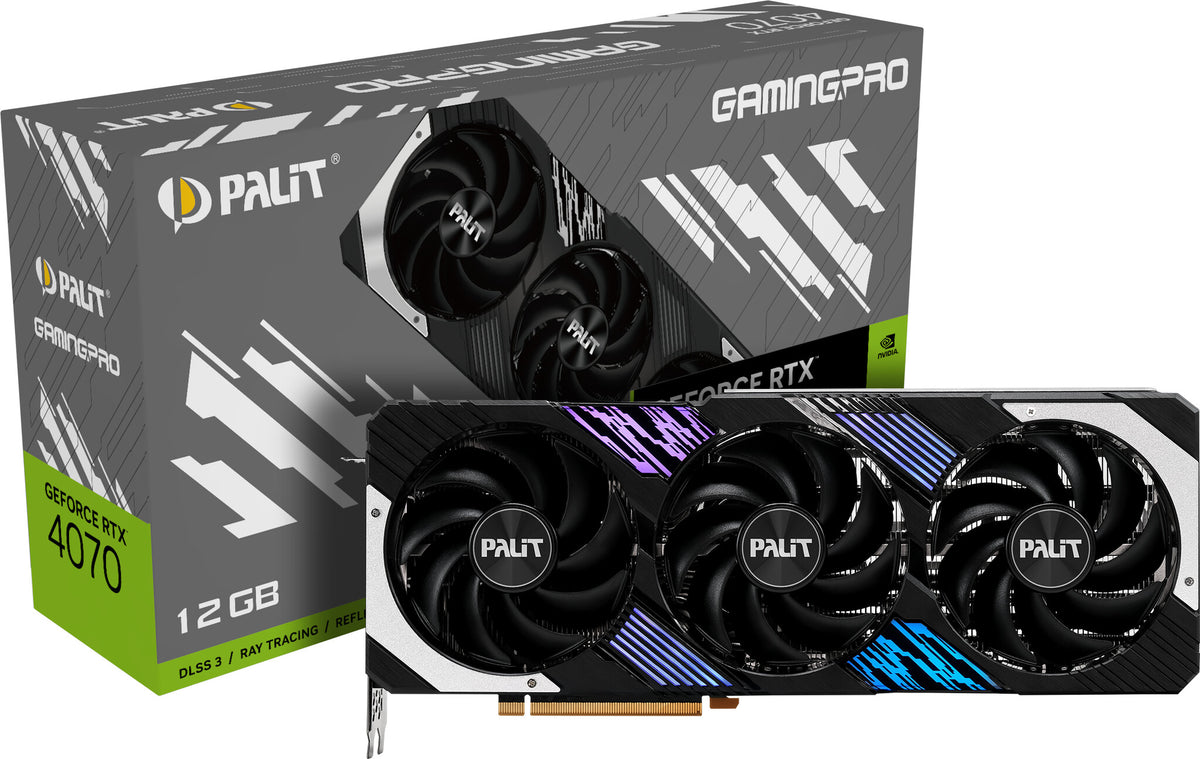 Palit GamingPro - NVIDIA 12 GB GDDR6X GeForce RTX 4070 graphics card