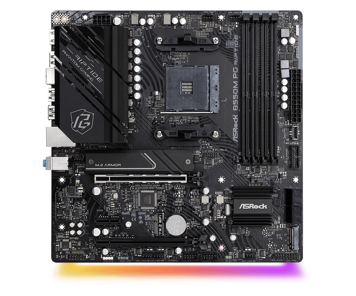 Asrock B550M PG Riptide micro ATX motherboard - AMD B550 Socket AM4