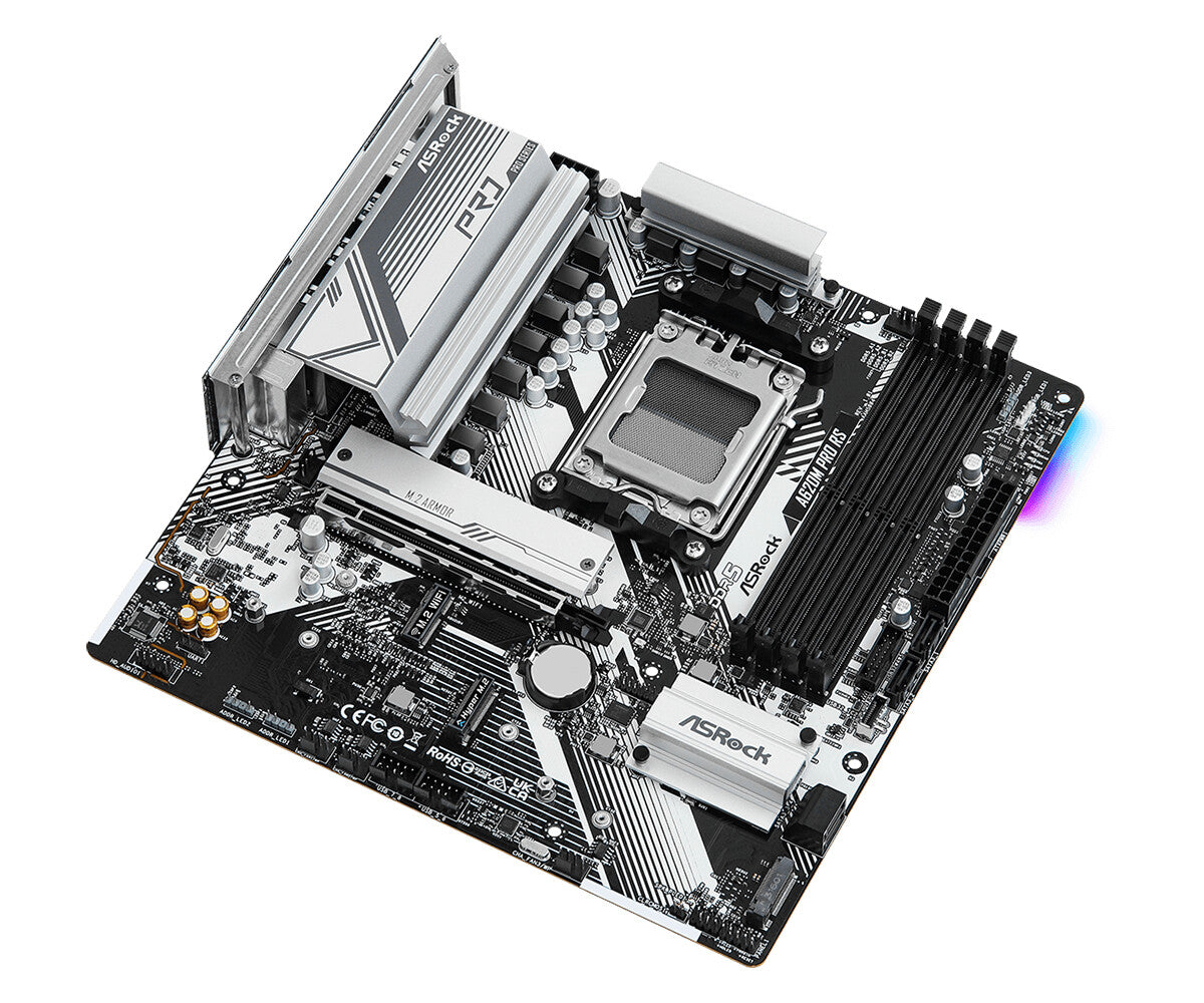 Asrock A620M Pro RS micro ATX motherboard - AMD A620 Socket AM5