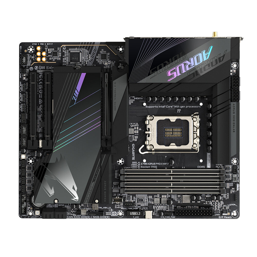 Gigabyte Z790 AORUS PRO X WIFI7 ATX motherboard - Intel Z790 LGA 1700