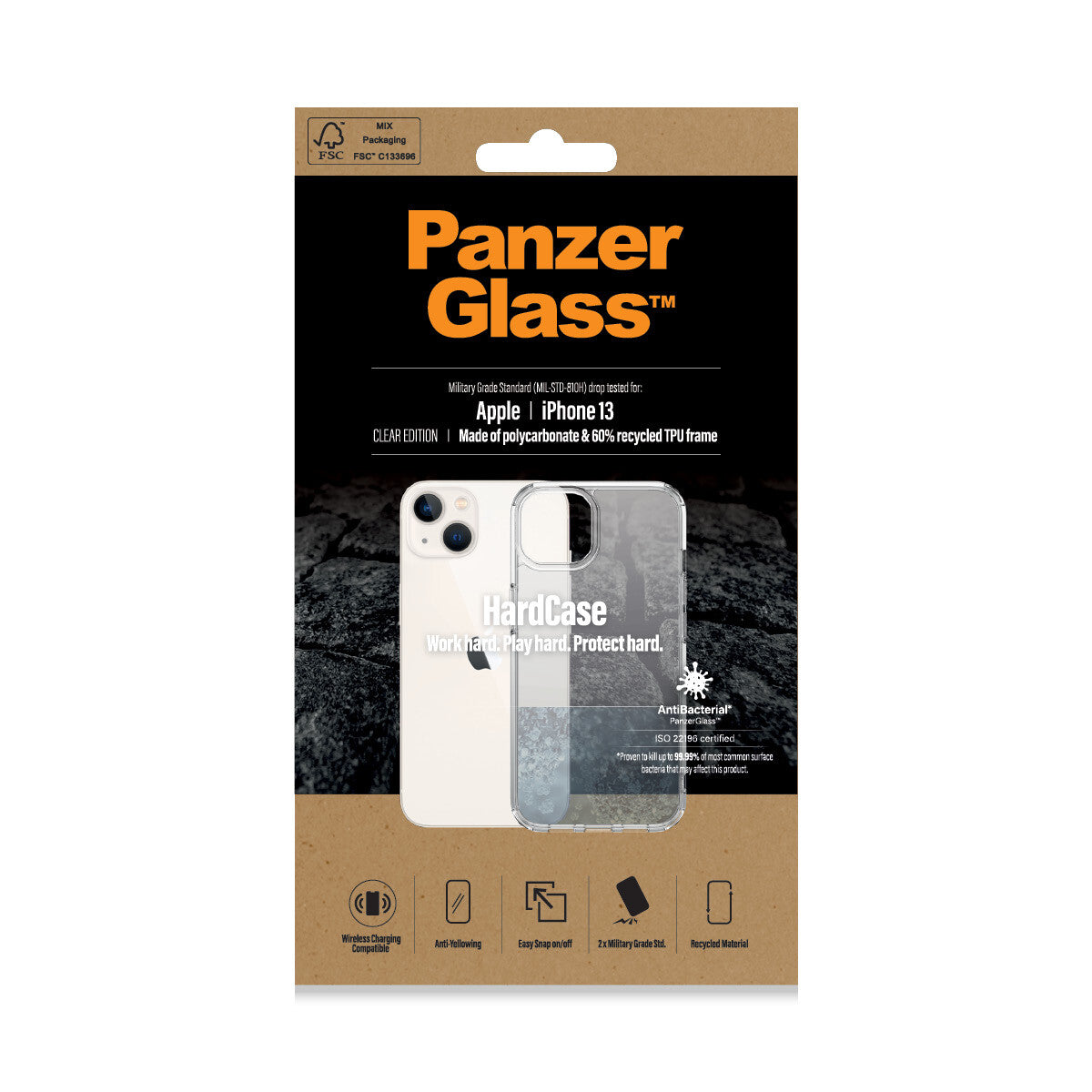 PanzerGlass ® HardCase for iPhone 13 in Transparent