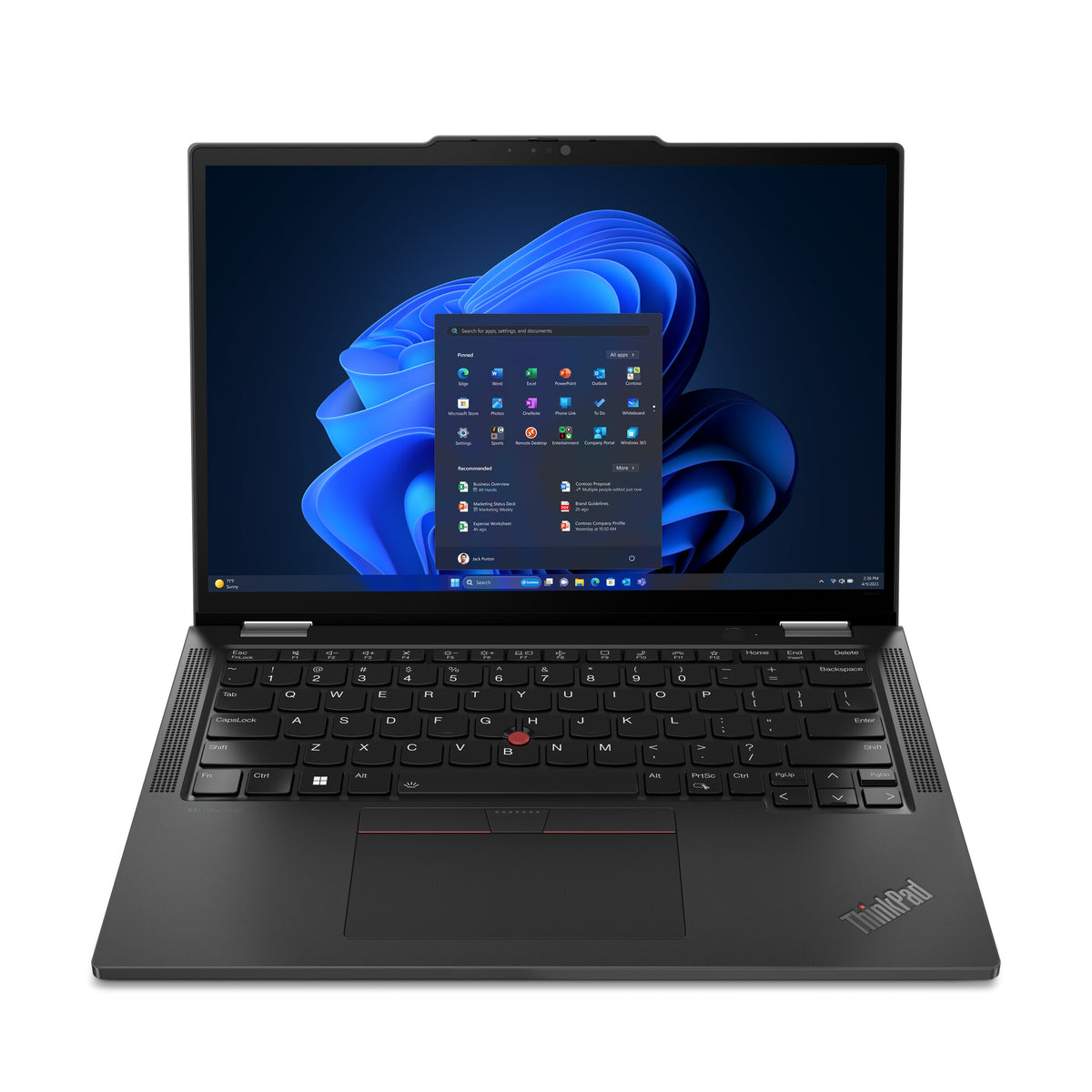 Lenovo ThinkPad X13 Hybrid (2-in-1) - 33.8 cm (13.3&quot;) - Touchscreen - Intel Core Ultra 7 155U - 16 GB LPDDR5x-SDRAM - 512 GB SSD - Wi-Fi 6E - Windows 11 Pro - Black