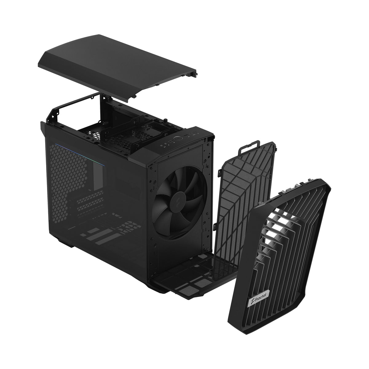 Fractal Design Torrent Nano - Mini ITX Tower Case in Black